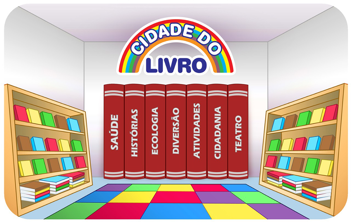 Entrada da Cidade do Livro - espaço cenográfico